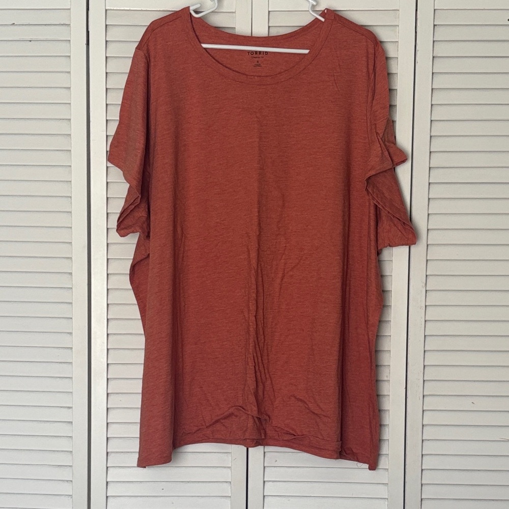 Torrid Burnt Orange Short Sleeve Top